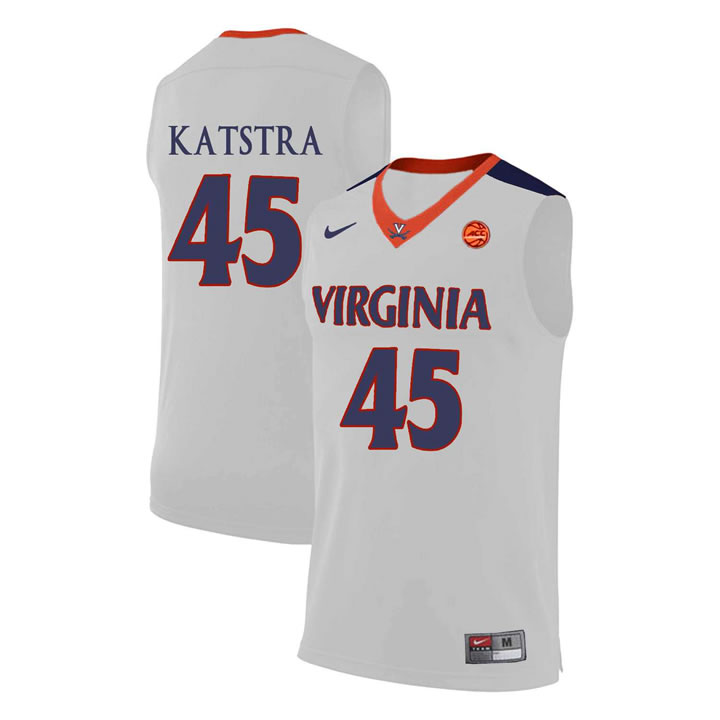 Virginia Cavaliers 45 Austin Katstra White College Basketball Jersey Dzhi,We sell and wholesale Virginia Cavaliers 45 Austin Katstra White College Basketball Jersey Dzhi on line form chian!
